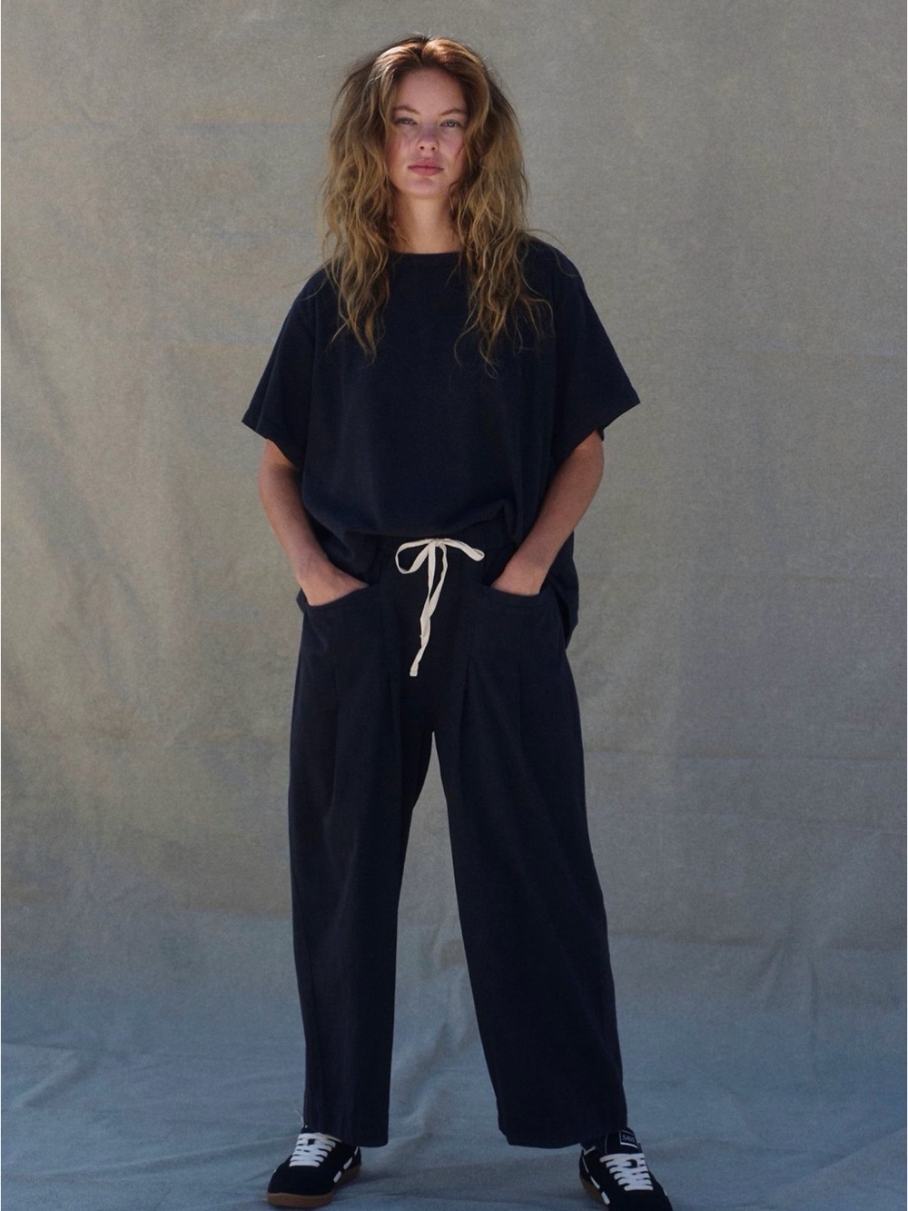 Free People Day In The Life Set in Black, Top and Pants, Size Small, New
